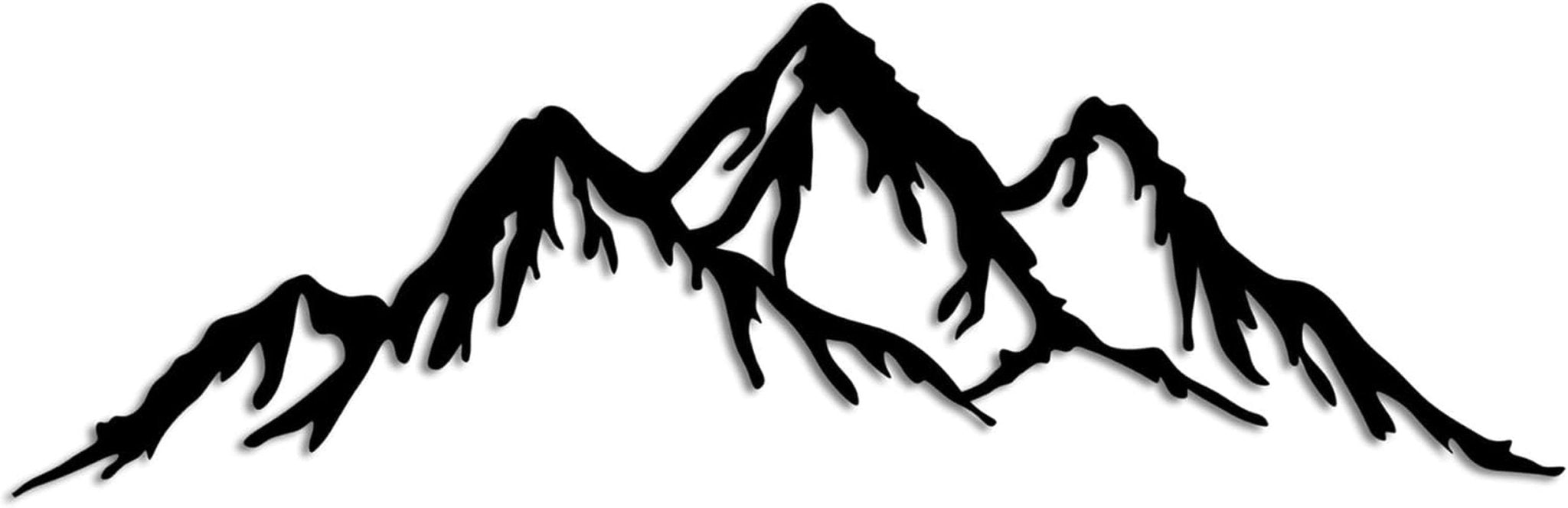 Accessoire mural décoratif élégant en métal noir, 70 x 22 cm | 100% métal (épaisseur 1,5 mm) | Montage mural facile | Parfait pour une décoration moderne Statuettes et sculptures Naty Shop