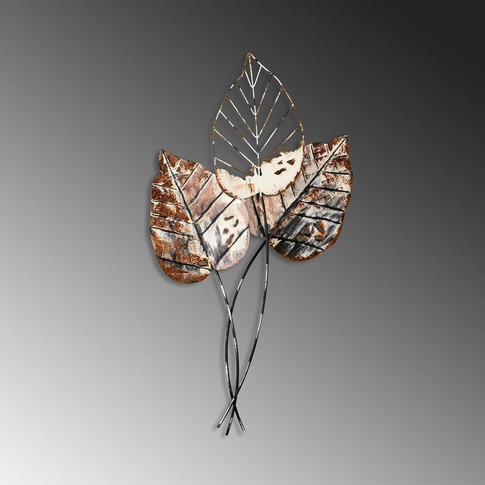 Accessoire mural décoratif en métal fait main, 45 x 85 cm | 100 % métal (1,5 mm) | Design unique marron et noir, parfait pour la décoration intérieure | Fixable au mur Statuettes et sculptures Naty Shop