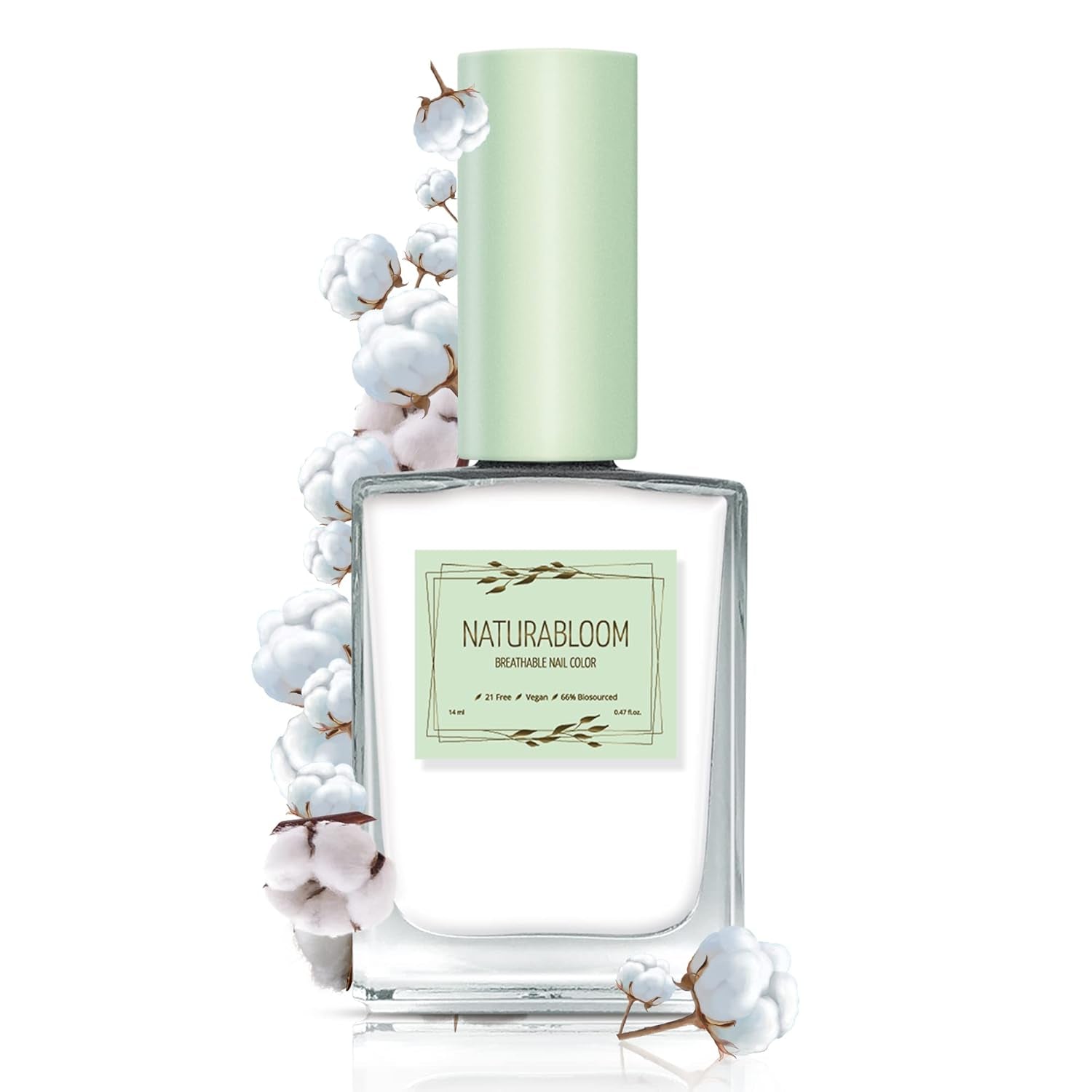 Vernis à ongles beige à séchage rapide (Moon Dust) - vernis à ongles naturel avec formule végétalienne - respirant, durable et durable, 14 ml