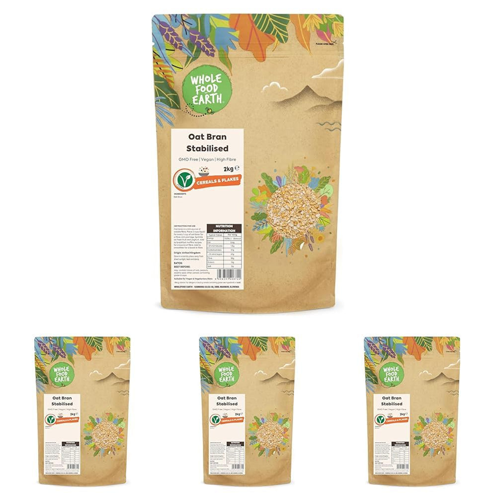 Wholefood Earth Pinhead Gruau grossier stabilisé 3 kg | Sans OGM | Riche en fibres