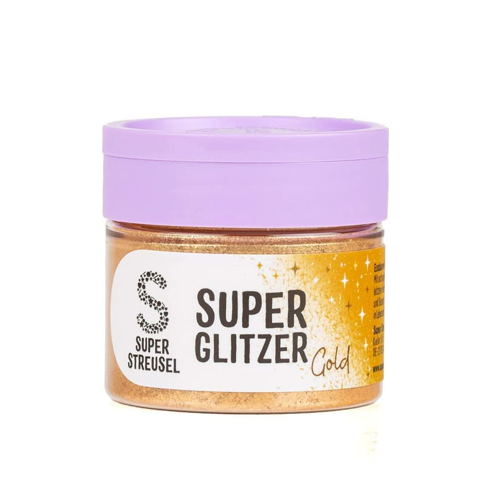 Super Streusel, Super Glitter Powder Gold, poudre de paillettes, or, 10 grammes Glitter Naty Shop
