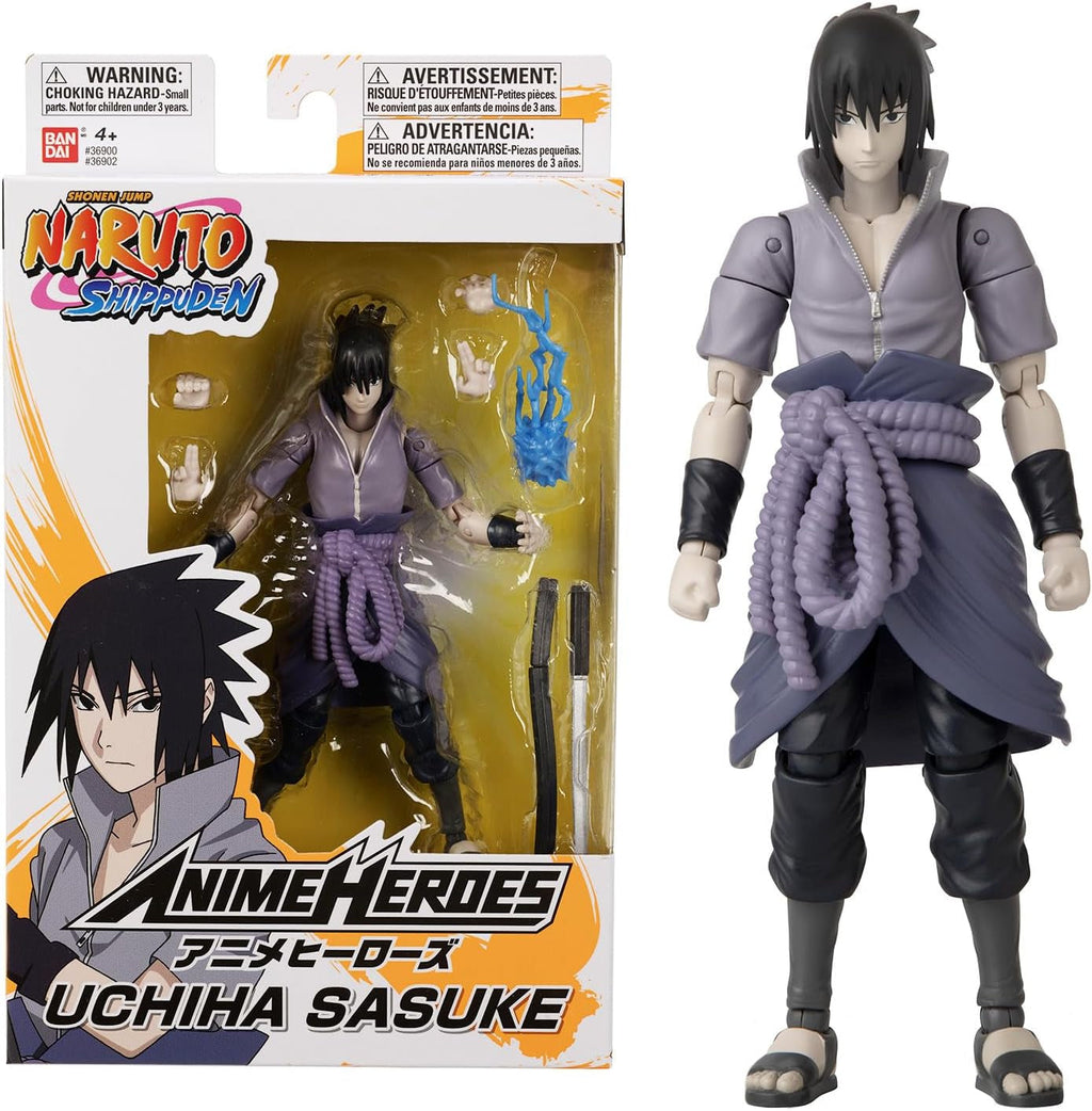 Bandai - Anime Heroes - Naruto Shippuden - Anime Hero Figures 17 Cm - Kakashi Hatake - Licență oficială - Figura articulată Kakashi - 36903 Action figures Naty Shop Sasuke