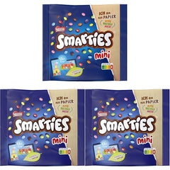 Nestlé SMARTIES Mini petites lentilles emballées individuellement avec chocolat au lait, paquet de 3 (1 x 187 g)