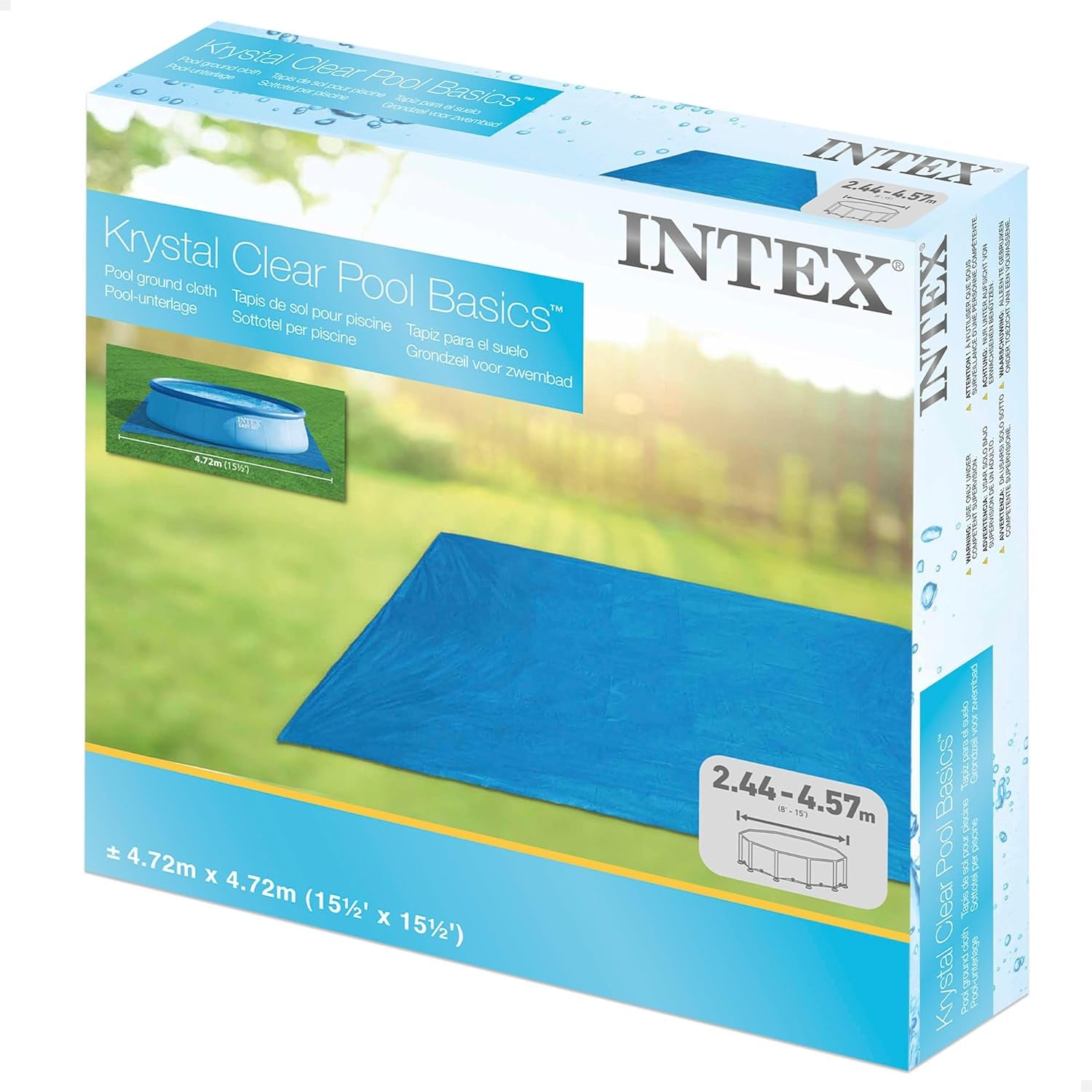 Liner de piscine Intex - 4,72 m² - Pour piscines faciles à poser et encadrées de 244 à 457 cm