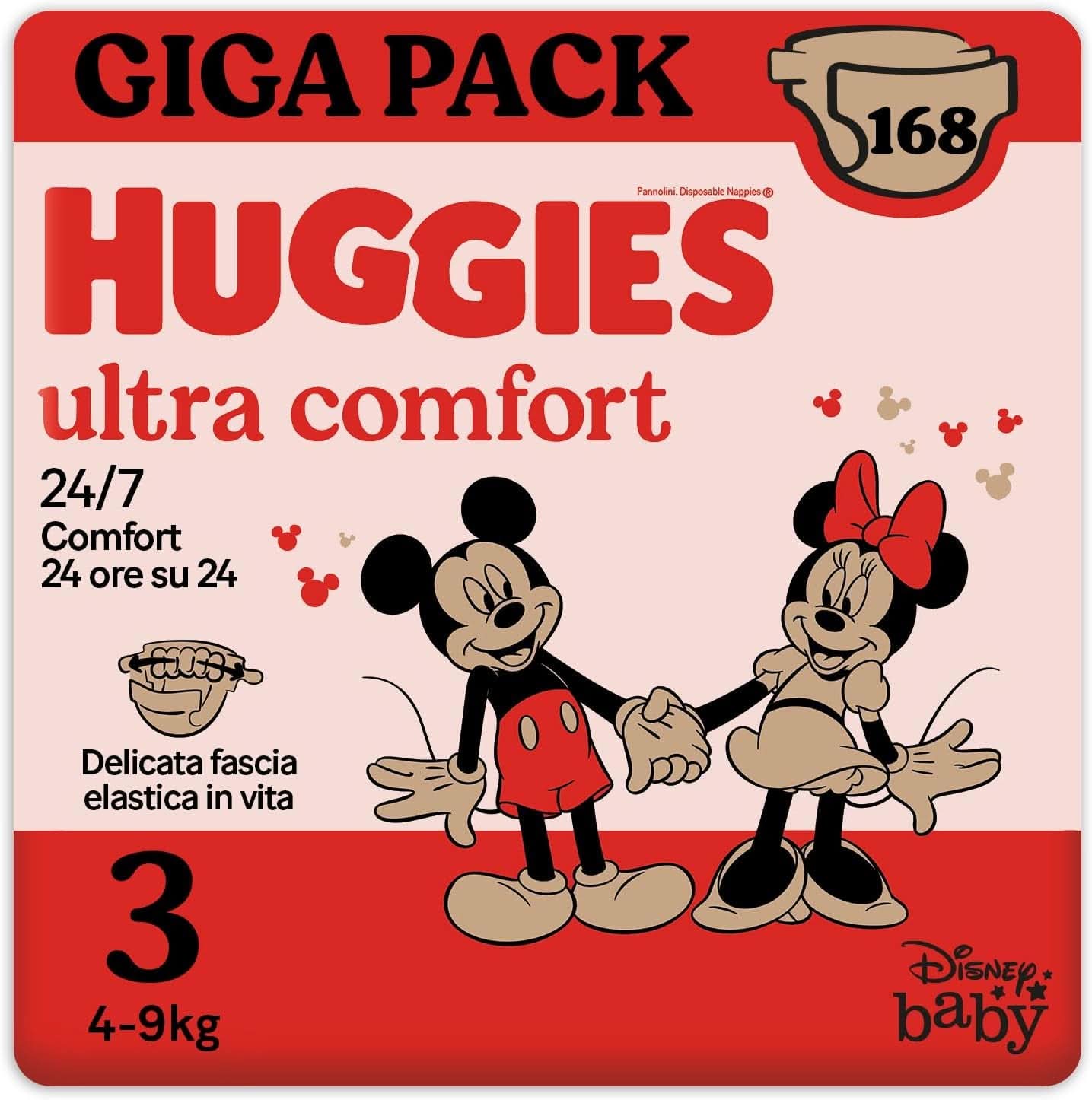 Huggies Ultra Comfort, couches taille 5 (11-25 kg), design Disney, 126 pièces Mother and Baby Naty Shop 3 (168 pièces)