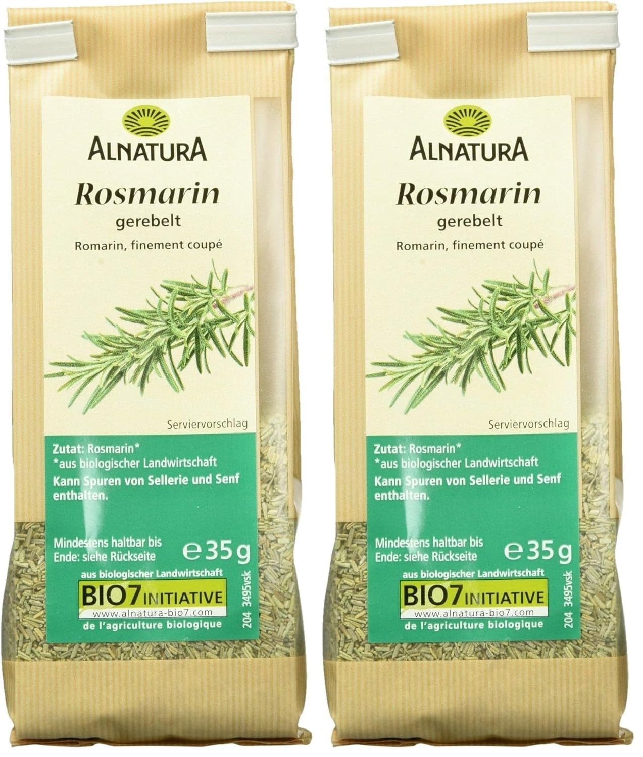 Bio Romarin Gerebelt, 35g