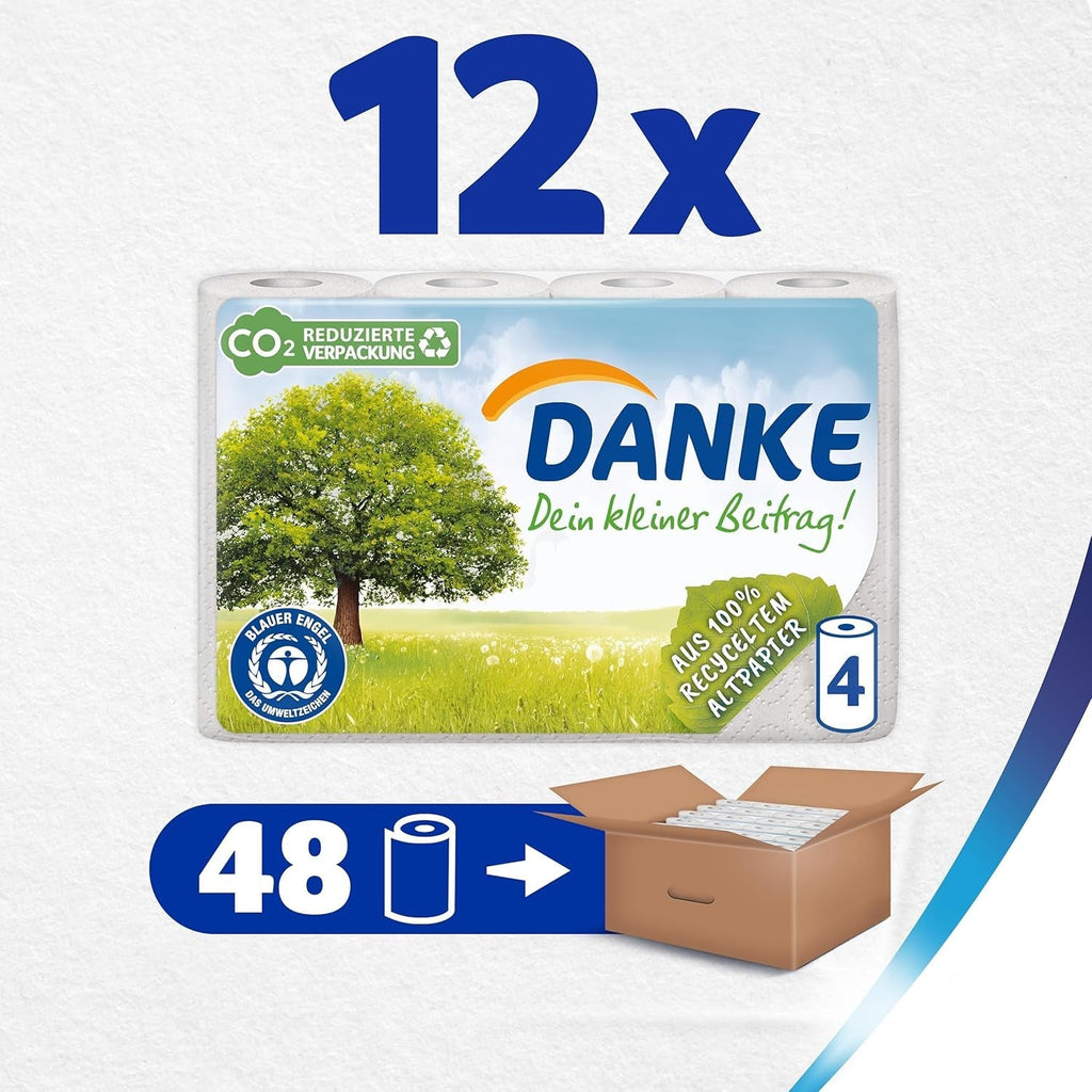 Hârtie igienică Thank you 56 bucăți, role 7X8, 3 straturi