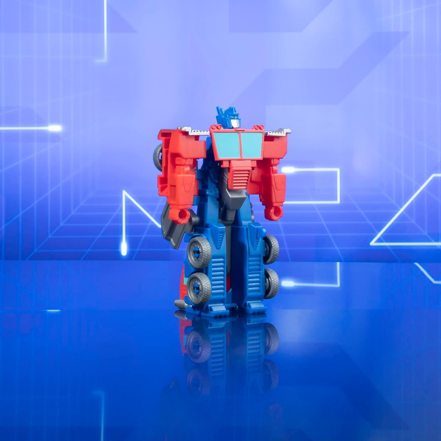 Transformers Earthspark Figurine à bascule en 1 étape Optimus Prime (10 cm) Jouet robot à partir de 6 ans Figurines d'action Naty Shop