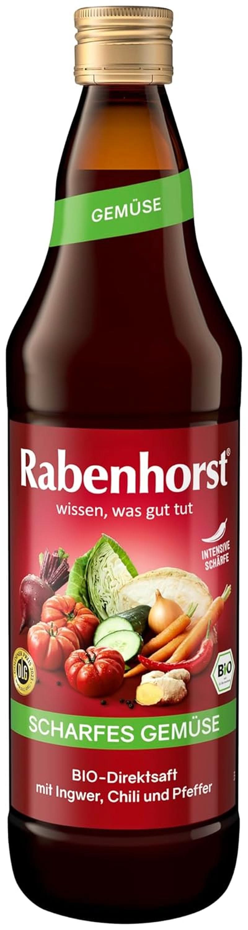 RABENHORST (6 x 700 ml) - Jus de légumes de haute qualité à base de divers légumes au goût épicé intense Boissons sans alcool Naty Shop