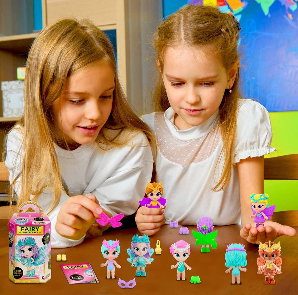 Craze Fairy In My Pocket | Fee Puppe mit Flügel, Fee Spielzeug zum Sammeln mit Spezialeffekten wie Glitzer, Leuchten im Dunkeln und Farbwechsel