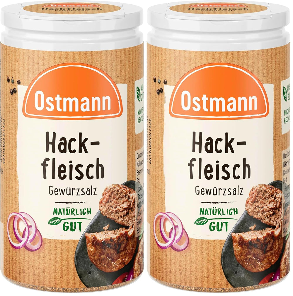 Ostmann Gewürze - Hackfleisch Gewürzsalz | Gewürz für Hackfleisch, Buletten ou Cevapcici | 60 g en Streudose