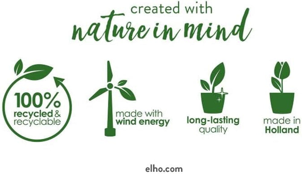 elho Vibia Campana Jardinière murale 35 - Jardinière pour balcon et extérieur - Ø 35,0 x H 14,8 cm - Noir/Anthracite