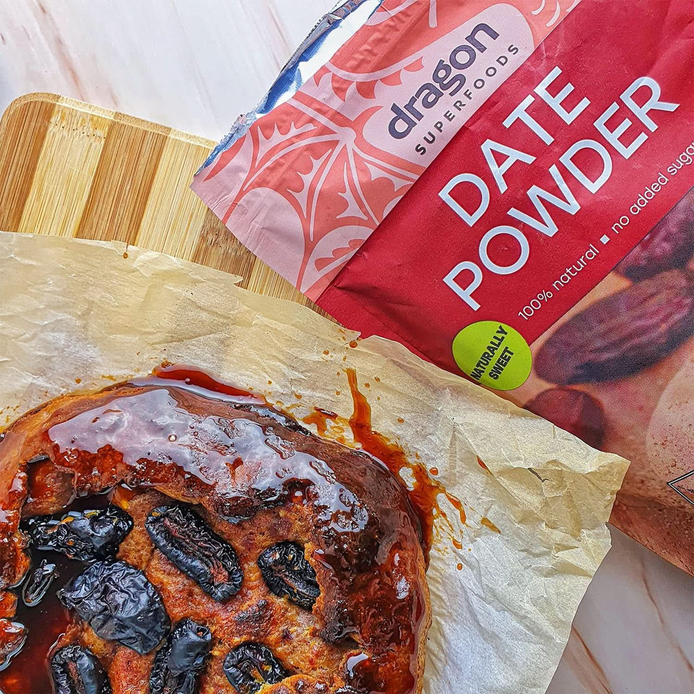 Poudre de dattes 100% bio, vegan et sans gluten, naturellement sucrée, 6 x 250 grammes produits déshydratés Naty Shop