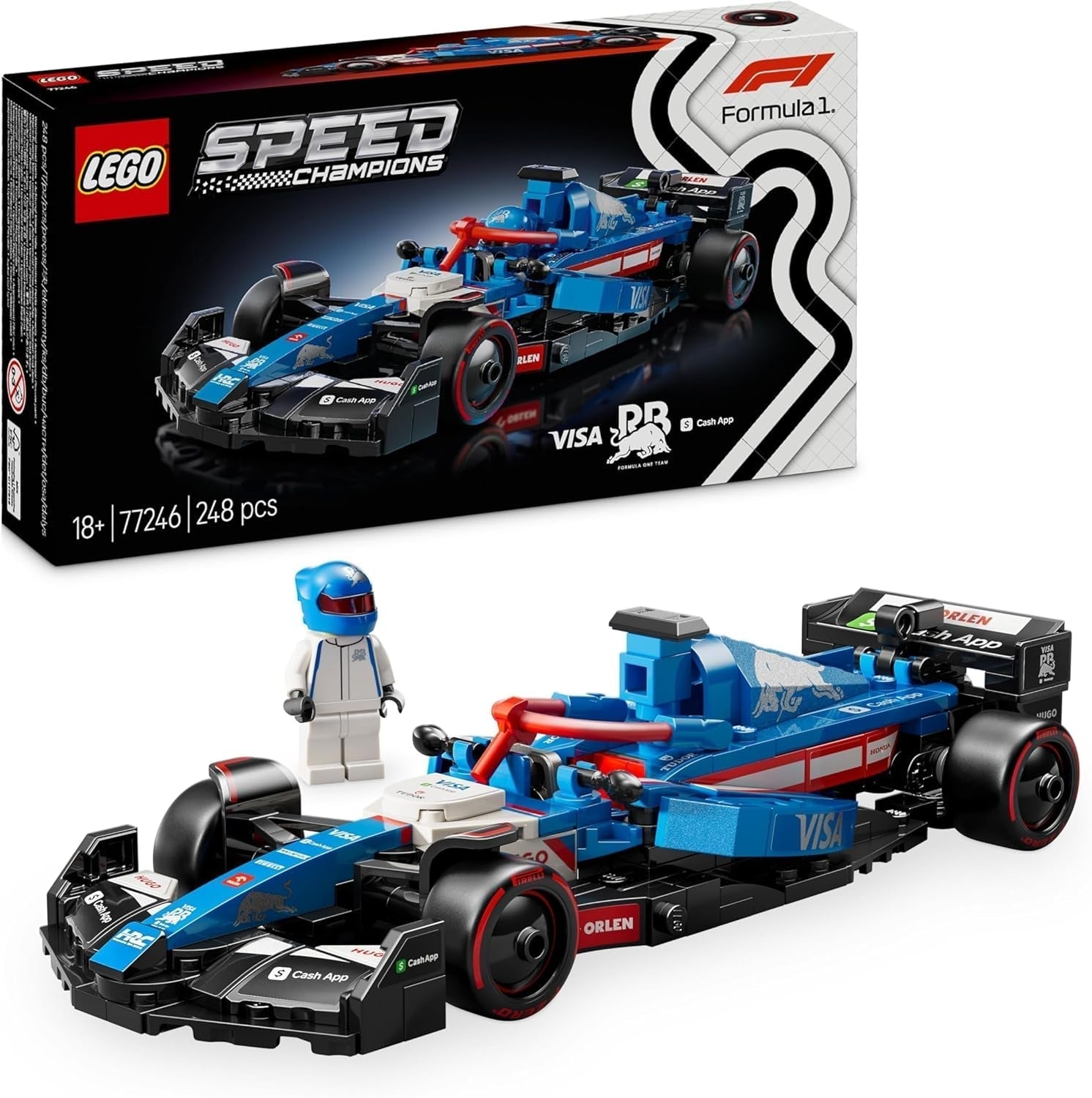 LEGO Speed Champions Mercedes-Amg F1 W15 Race Car - Figurine de Formule 1 - Modèle de voiture à collectionner et à construire - Cadeau pour garçons et filles de 10 ans et plus ou fans adultes 77244 Kits de construction Besuche den LEGO-Store Visa Cash App Rb Vcarb 01 F1 Car 77246