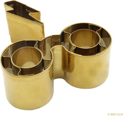 Harry Potter Fondant et emporte-pièces, lot de 2, lunettes et cicatrice de Harry, petit, argent