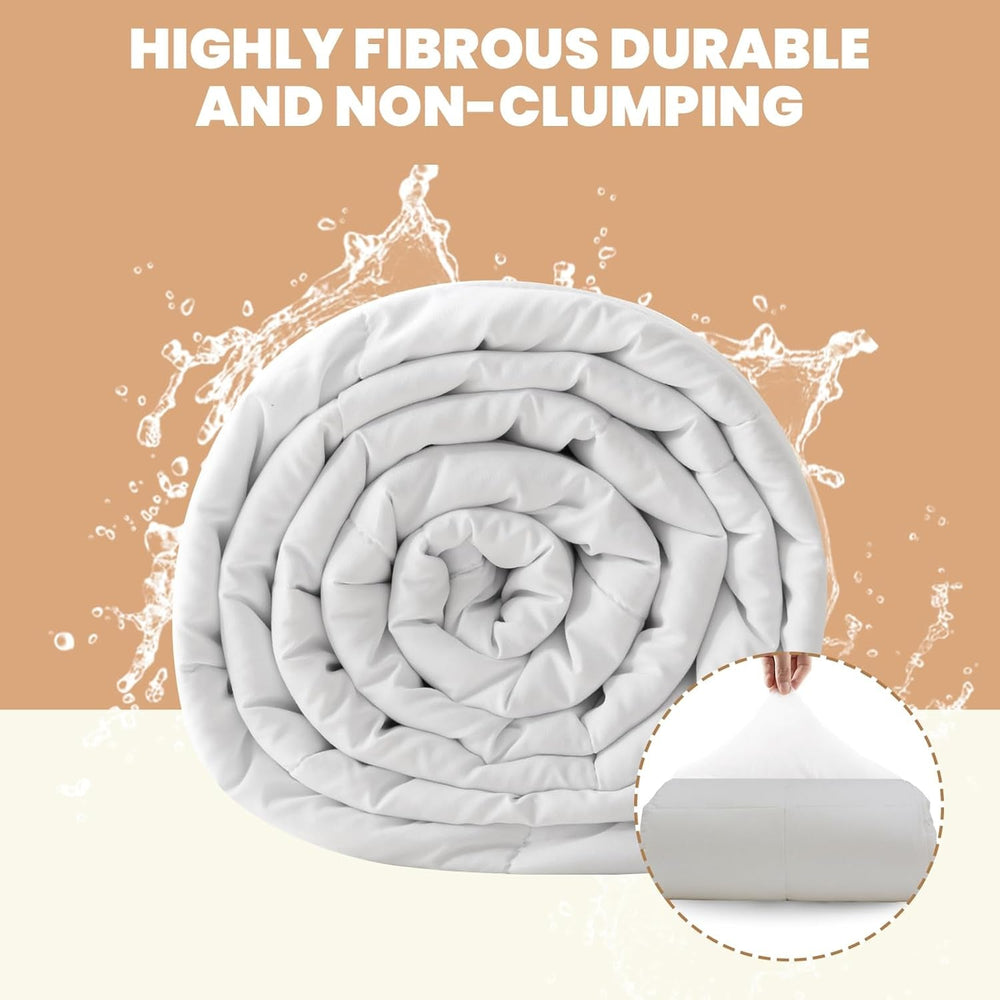 Good Nite Couette Double, 4,5 Tog, Couette D'été, Couette Double, Blanc, Couette, Polyester, Douce Et Légère Et Lavable En Machine Avec Bandes D'angle (Lit Double 200 X 200 Cm) Couvertures et couettes Naty Shop