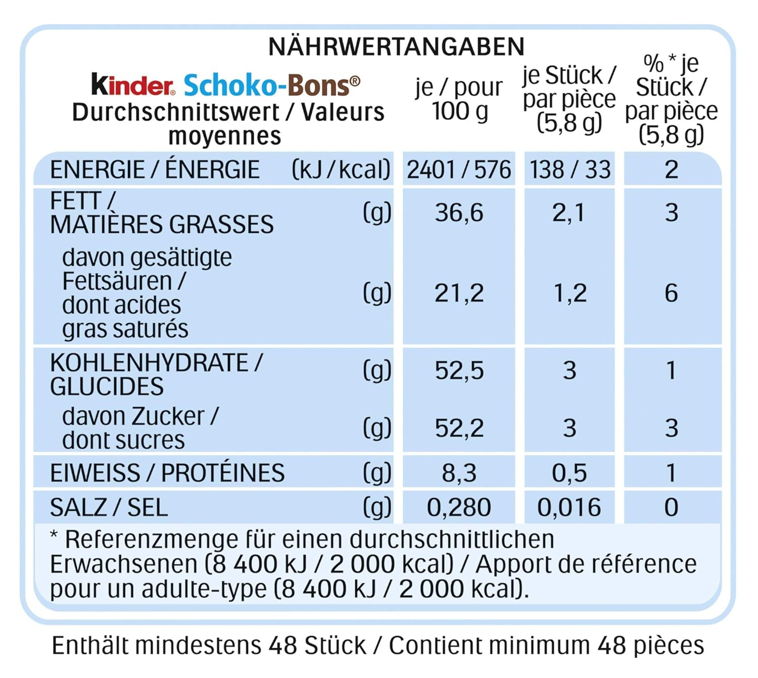 Kinder Schoko-Bons, 300g (paquet de 3)