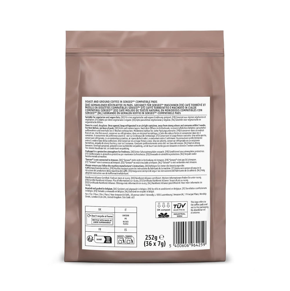 par Amazon Starke Pads, conçus pour les machines Senseo, 36 pièces (1 paquet de 36 pièces) – Certifié Rainforest Alliance