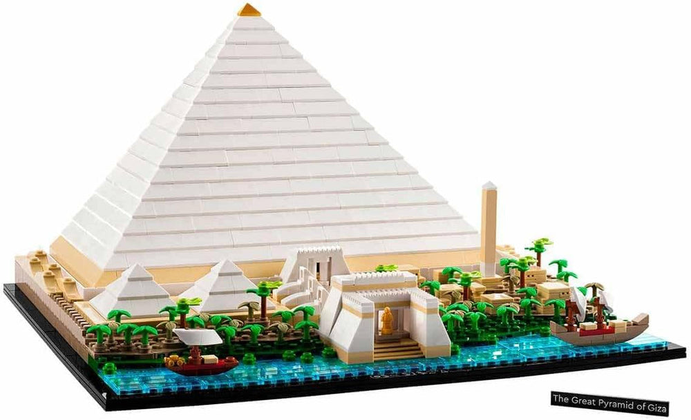 LEGO 21058 Architecture La Pyramide de Khéops Kit de construction pour loisirs créatifs, idée cadeau pour adultes, hommes, femmes, mère, père, activité créative, collection de monuments célèbres Besuche den LEGO-Store