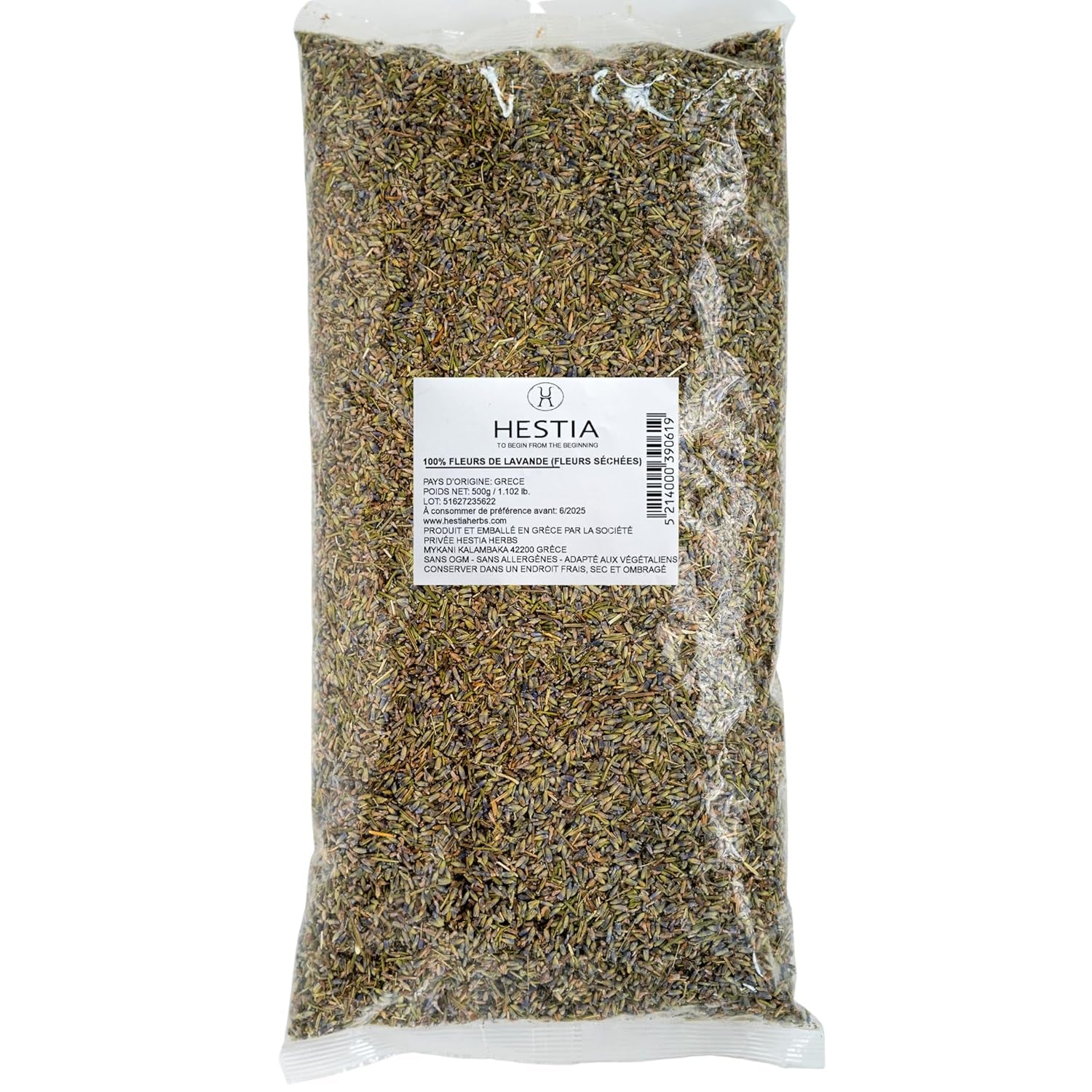 Hestia Herbs Griechischer getrechtenter Origan 500 g, sans allergènes – végétalien – sans GVO