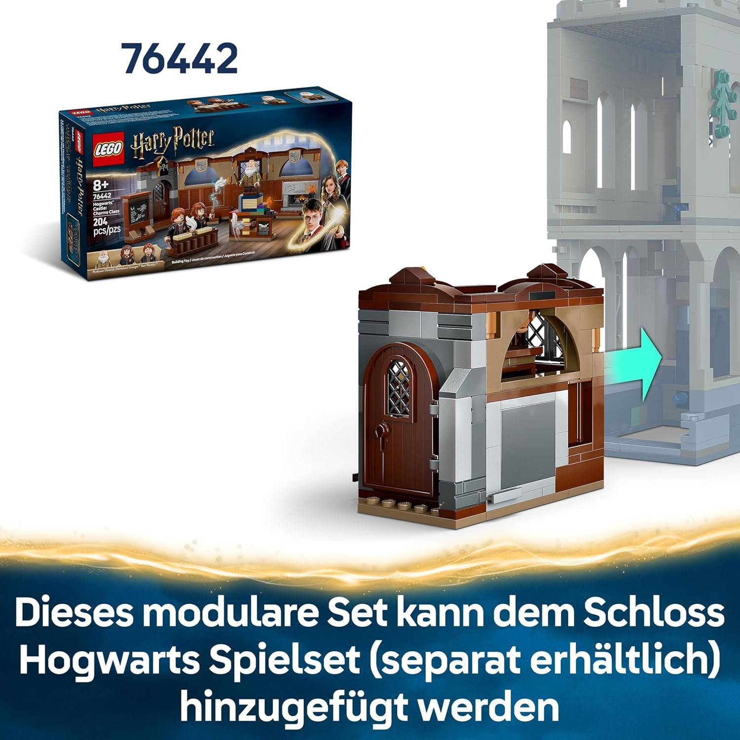 LEGO Harry Potter Schloss Poudlard : Flugstunden, Abenteuer-Spielset mit 6 Minifiguren zum Sammeln, inkl. Draco Malfoy et le professeur McGonagall, jeu de rôle pour les jeunes et les filles du 9 janvier 76447