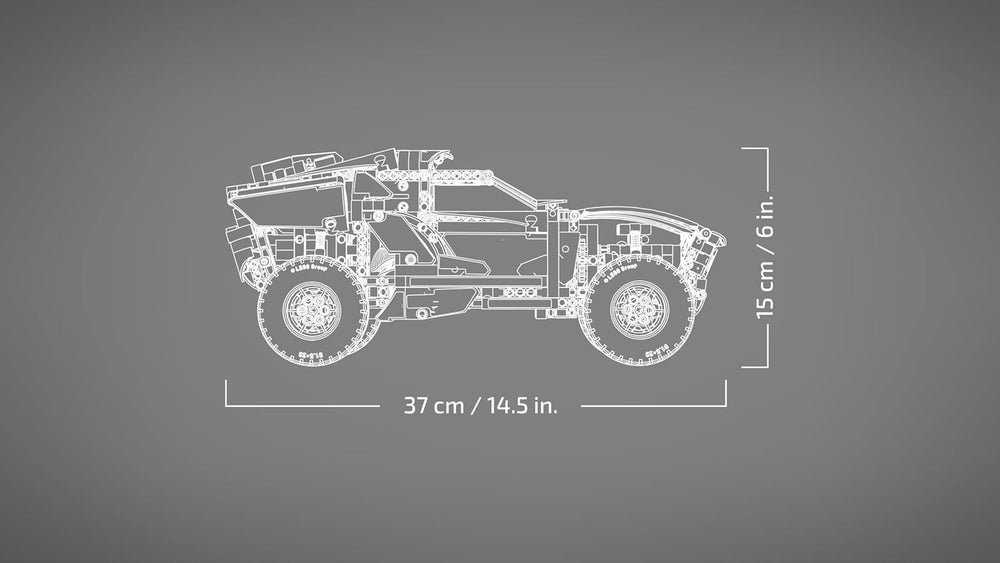 LEGO 42160 Technic Audi RS Q e-tron, véhicule de rallye automobile télécommandé, véhicule de rallye de rallye Dakar, pilote d'application RC avec Control+, conçu pour les jeunes, les filles et les fans à partir de 10 ans pour la construction
