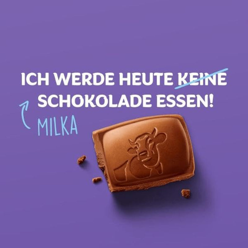 Milka Naps Mix – Mini carrés de chocolat en 4 assortiments : Lait des Alpes, Fraises, Noisettes, Crème de Cacao – 1 x 1kg