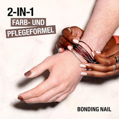Oja MANHATTAN Wonder'Bond Color & Care, vegană și fără cruzime, formulă modulabilă cu biotină și keratină vegană, ușor de aplicat, nuanța 003 Slip Dress, 12 ml