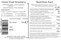 Seba Garden Premium, căpșuni mediteraneene delicioase deshidratate, fără OMG și vegane Produse deshidratate Naty Shop