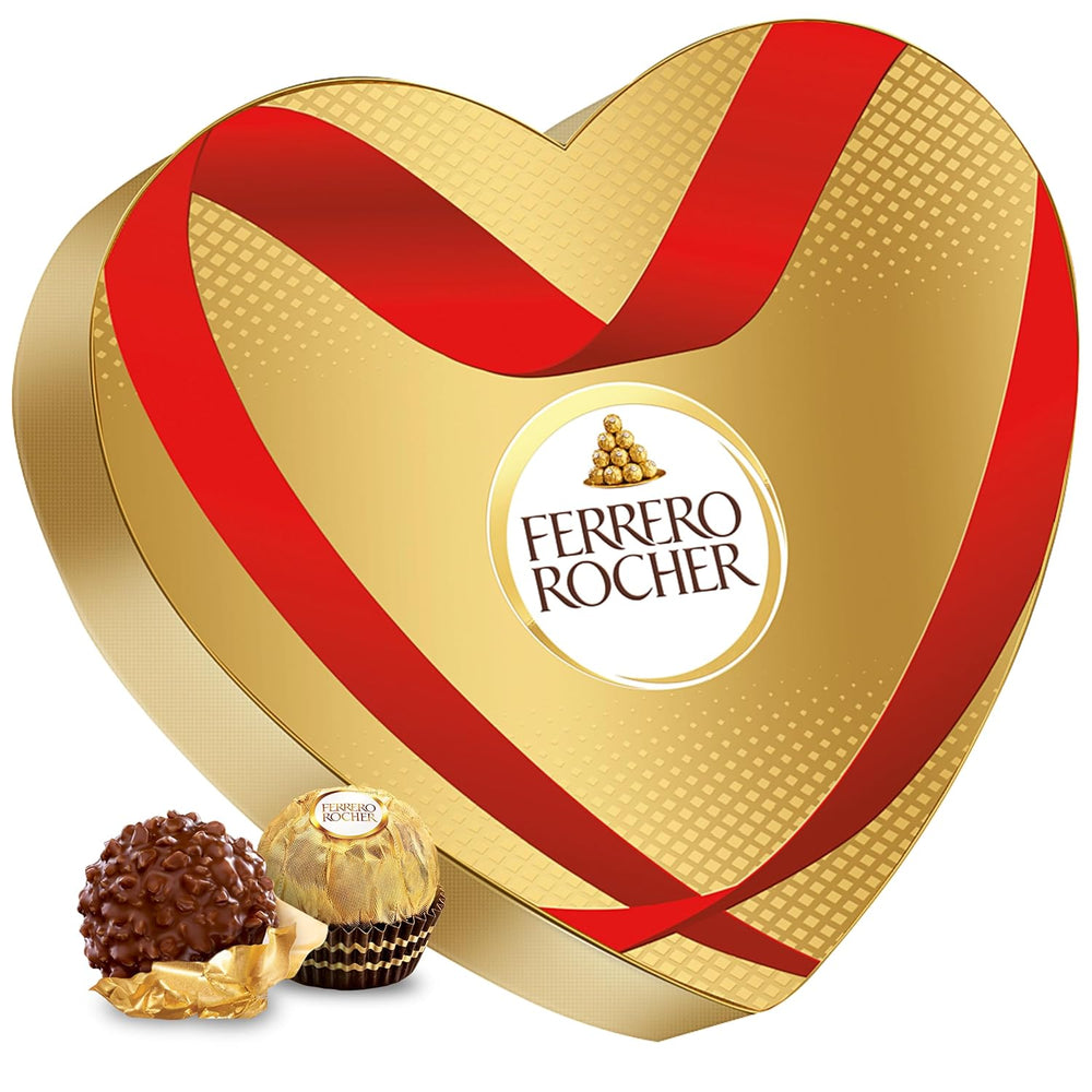 Ferrero Mon Chéri Heart - Cadeau Chocolat Saint Valentin pour Elle et Lui - Chocolat Croquant, Liqueur Fruitée et Cerises Aromatisées - Pour la Saint Valentin, la Fête des Mères et Pâques - 1 Paquet 147g