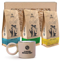 Coffret cadeau - Sélection premium du Brésil 3 x 400g avec mug en céramique