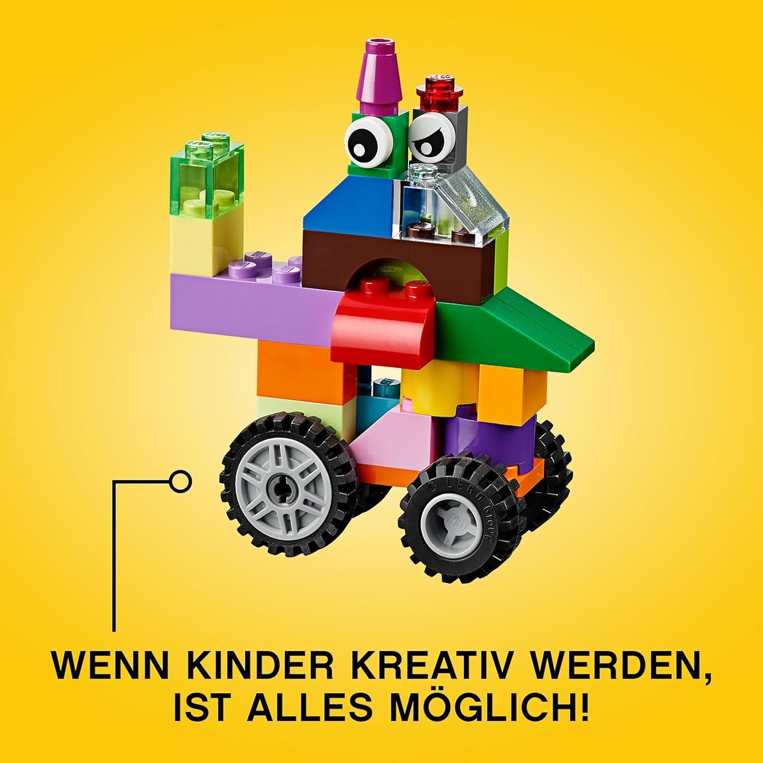 LEGO 10696 Boîte de construction moyenne classique, blocs de construction avec boîte de rangement pour enfants, cadeau pour garçons et filles à partir de 4 ans