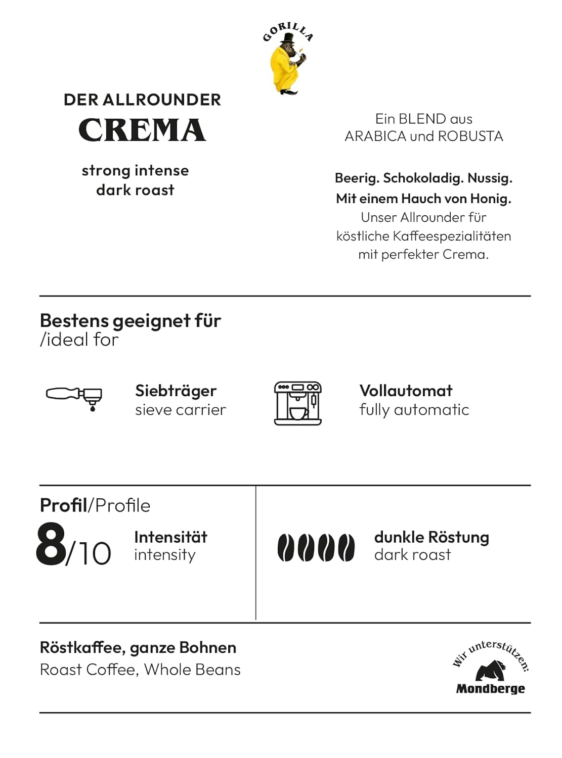 Joerges FF01GOSB Espresso Super Bar Crème, 1 kg (paquet de 2)