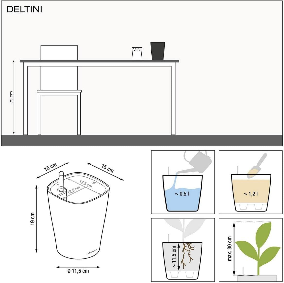 LECHUZA DELTINI blanc brillant 14900