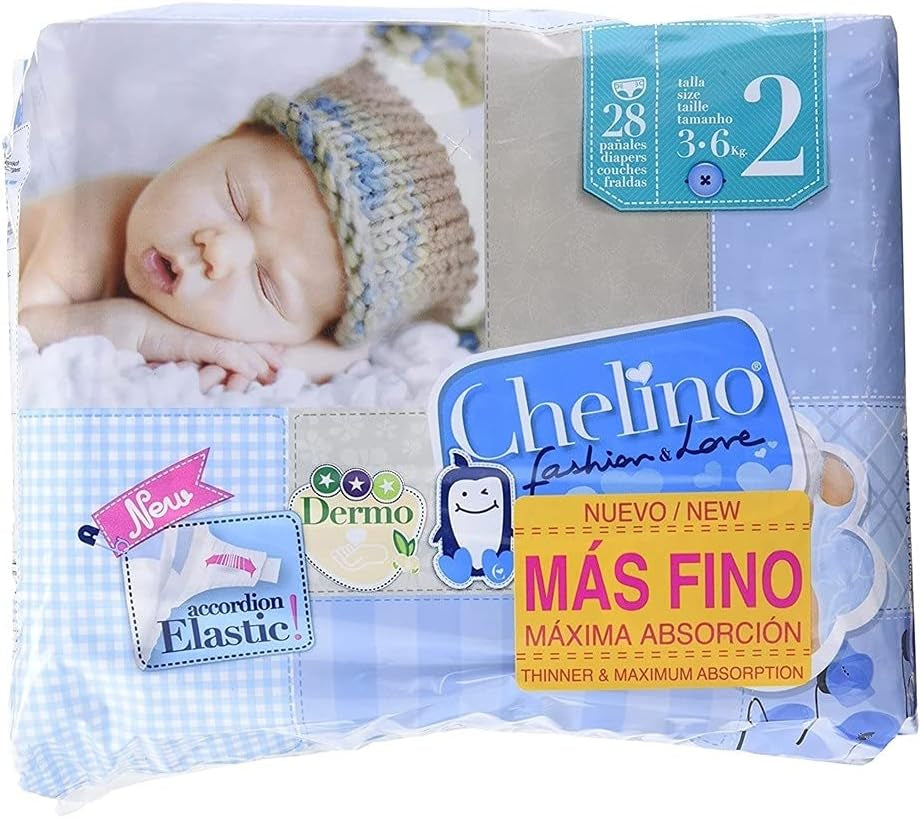 Couches Indas Fashion & Love XL, taille 6 (17-28 kg), 27 pièces