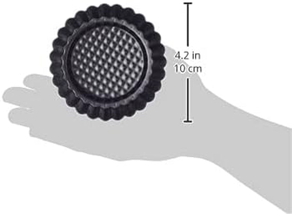 ORIGINAL KAISER Classic Obstbodenform 28 Cm, Obstkuchenform, Gleichmäßige Bräunung & Classic Mini Torteletts 6 Stück, Tartelette Förmchen 10 Cm, Tarteform Klein, Tortelettförmchen Antihaftbeschichte Moules et plaques de cuisson Naty Shop