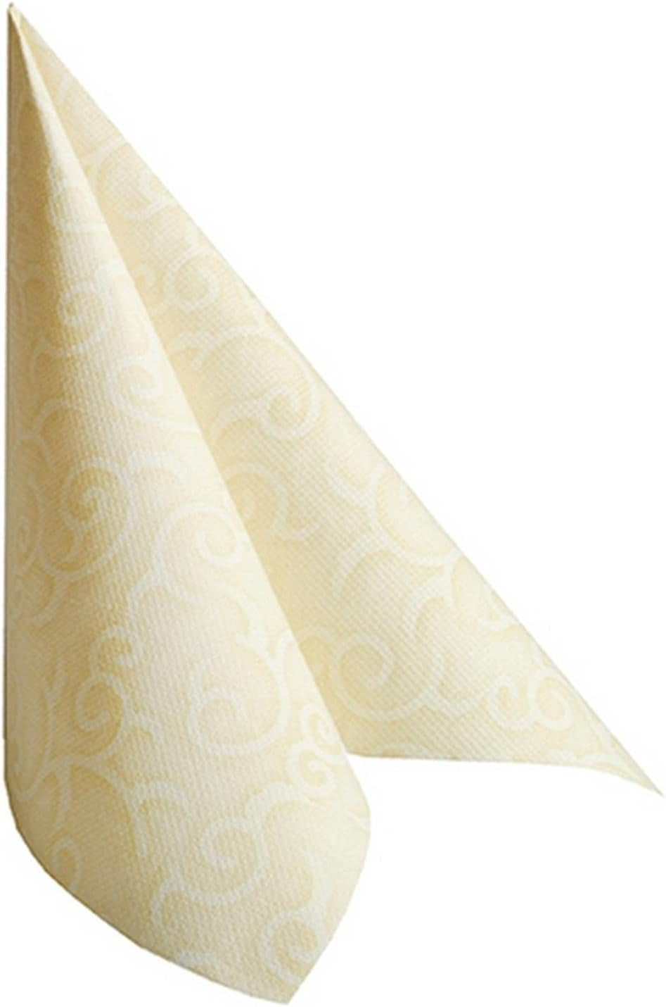 Papstar, 50 serviettes "Collection ROYAL" pli 1/4 40 Cm X 40 Cm champagne "Casali", #84877