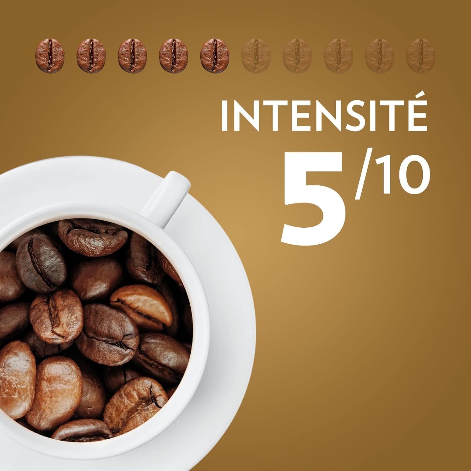 LAVAZZA - Espresso Qualità Oro - Café Grain - Sélection Premium - 100% Arabica - Italien - Intensité 5 - 2 paquets de 1 kg chacun