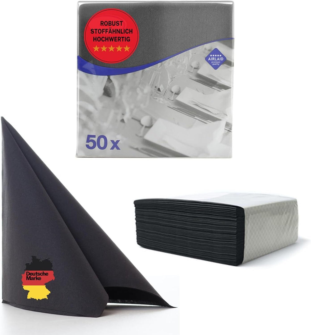 50 Serviettes Aroba Airlaid Aspect Textile 19 COULEURS 40X40 Cm 1/4 Pli Serviettes de Mariage Aspect Textile de Haute Qualité pour Anniversaires Hôtel Restauration Vacances Noël Mariage Rose