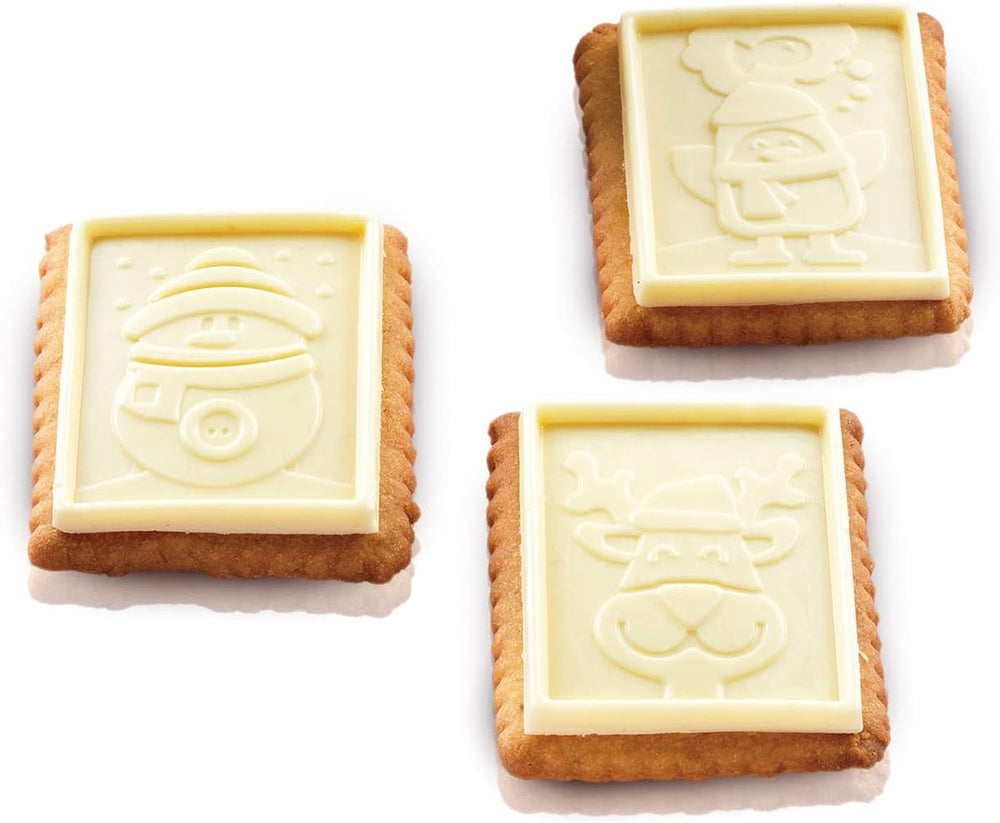 silikomart | CKC01 SNOWMAN SLIM Moule à Chocolat en Silicone Antiadhésif 6 Chocolats 1 Paquet Moule à Bonbons Easy Choc 47 x 57 mm H 5 mm Volume 33 ml Fabriqué en Italie