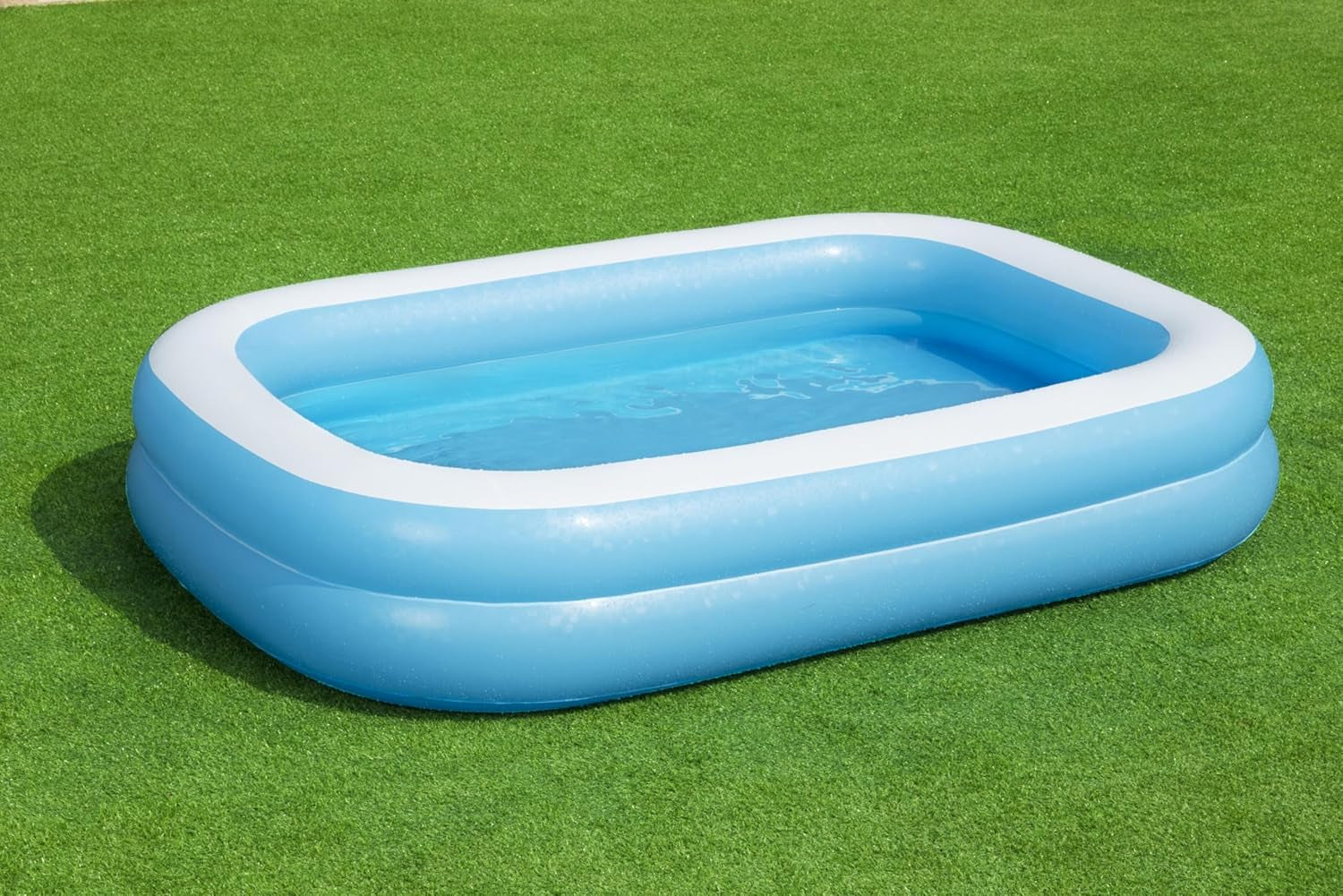 Bestway Family Pool, Piscine rectangulaire pour Enfants, Facile à Assembler, Couleur, 262 x 175 x 51 cm