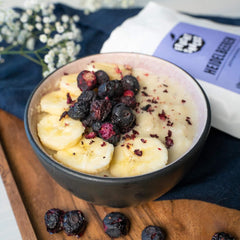 Myrtilles lyophilisées : 100g de myrtilles séchées de culture pour smoothies, muesli, porridge topping - Baies lyophilisées sans sucre ajouté - Myrtilles lyophilisées NutriPur Produits déshydratés Naty Shop