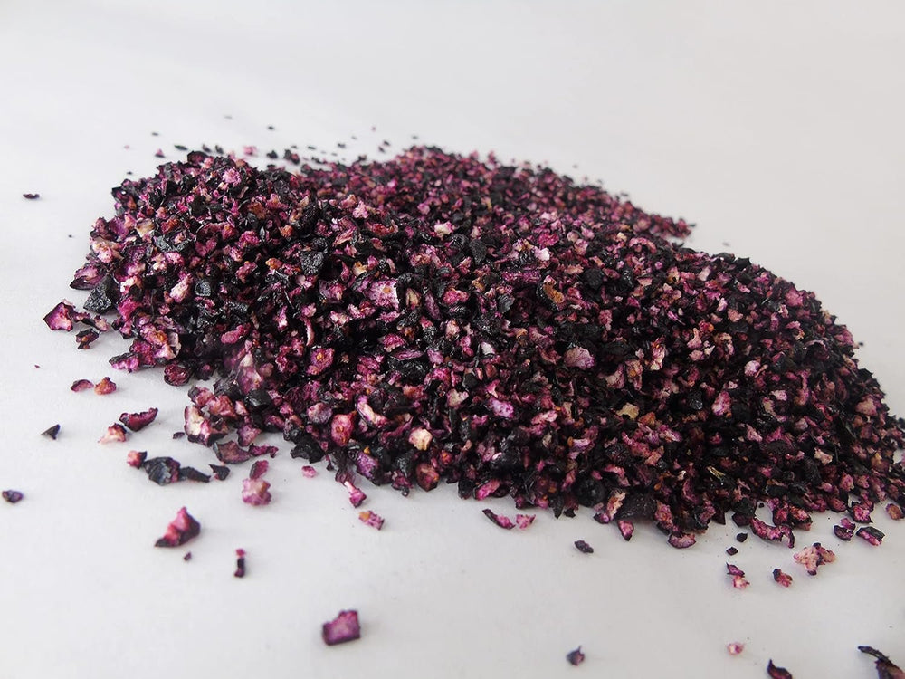 Morceaux de myrtilles lyophilisées 100g - Myrtilles lyophilisées - Fruits lyophilisés - Fruits secs lyophilisés - Parfait pour la pâtisserie, la décoration des gâteaux, muesli et desserts Produits déshydratés Naty Shop