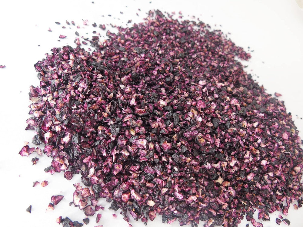 Morceaux de myrtilles lyophilisées 100g - Myrtilles lyophilisées - Fruits lyophilisés - Fruits secs lyophilisés - Parfait pour la pâtisserie, la décoration des gâteaux, muesli et desserts Produits déshydratés Naty Shop