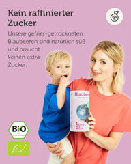 Myrtilles biologiques lyophilisées BUAH® | Myrtilles biologiques lyophilisées sans sucre ajouté | 100% fruits lyophilisés (végétalien, sans gluten, sans lactose) | Collation idéale (140g) Produits déshydratés Naty Shop