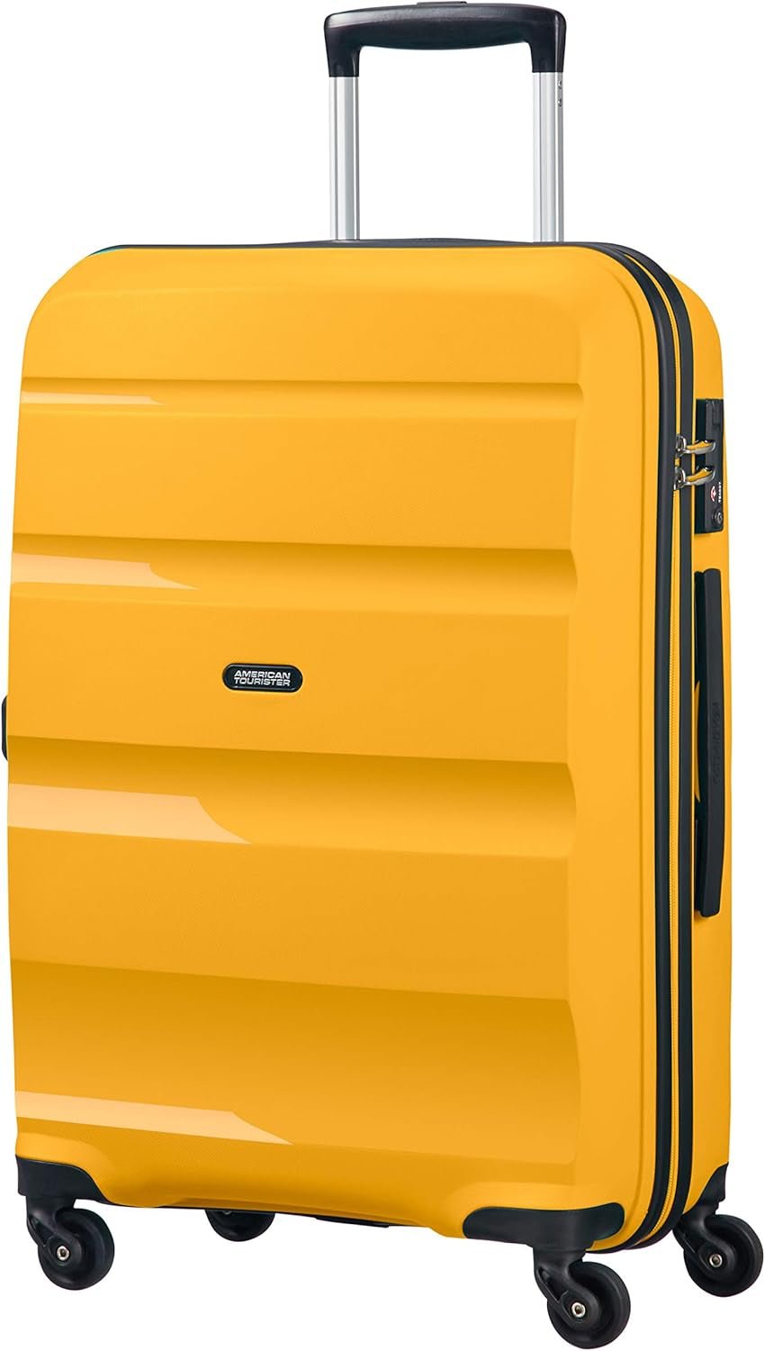 American Tourister Bon Air - Bagage Spinner et Équipement de Voyage Naty Shop Jaune Clair M (66 Cm-57,5 L)