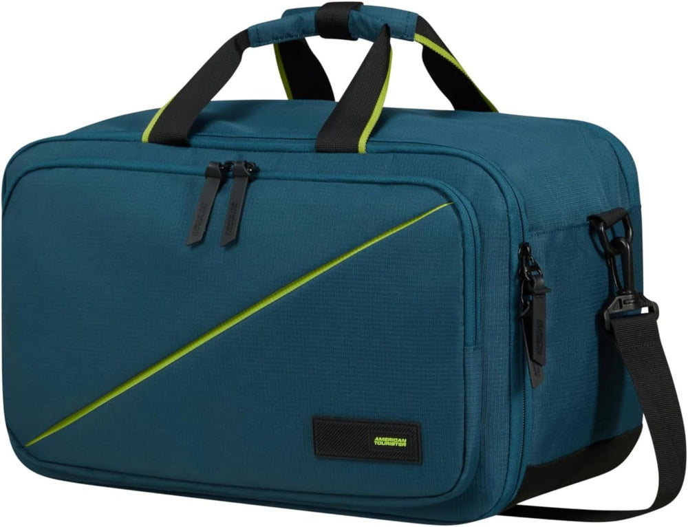American Tourister Take2Cabin - Geantă de voiaj Ryanair 3-Way, 40 cm, 25 L, negru (negru) Bagaje și echipament de călătorie Naty Shop Albastru (Harbour Blue) 14"