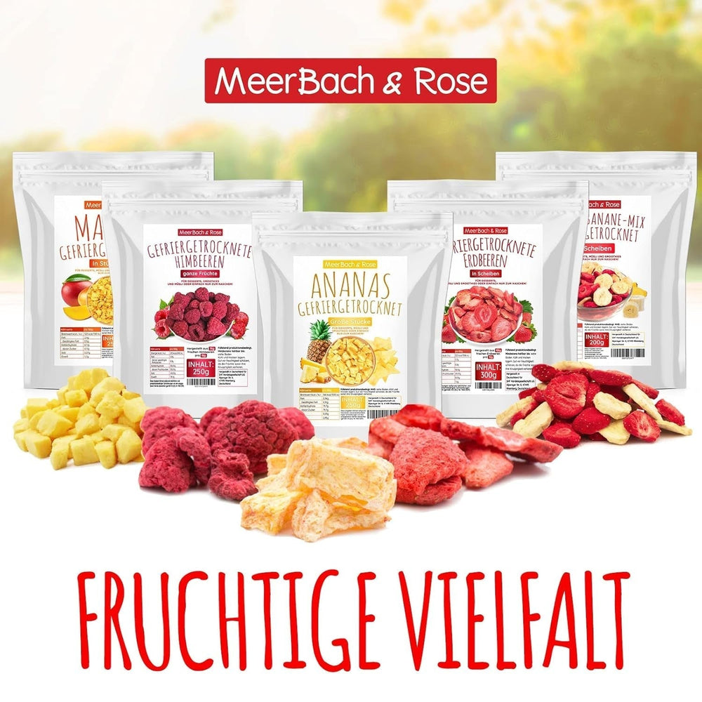 Ananas lyophilisé 250g, gros morceaux, fruits lyophilisés en tranches, non sucrés, morceaux d'ananas fruités, ananas séchés Produits déshydratés Naty Shop