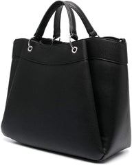Armani Exchange Essential for Women, Wave, Silver Imprimé Logo Shopping L Femme Sacs Naty Shop