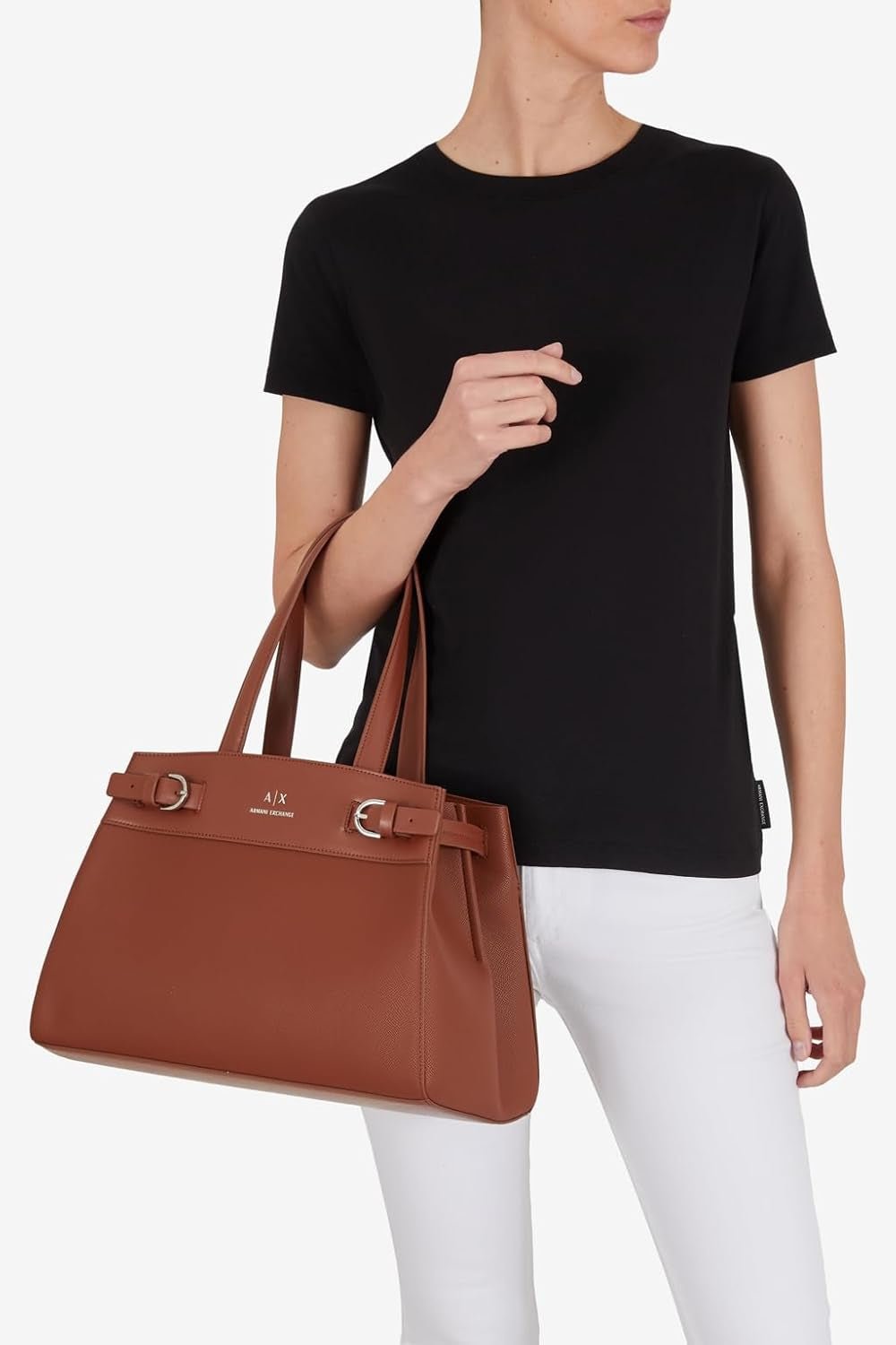 Armani Exchange Women's Essential, Milano 91, Geantă tote Double Bucke L Genti Femei Naty Shop